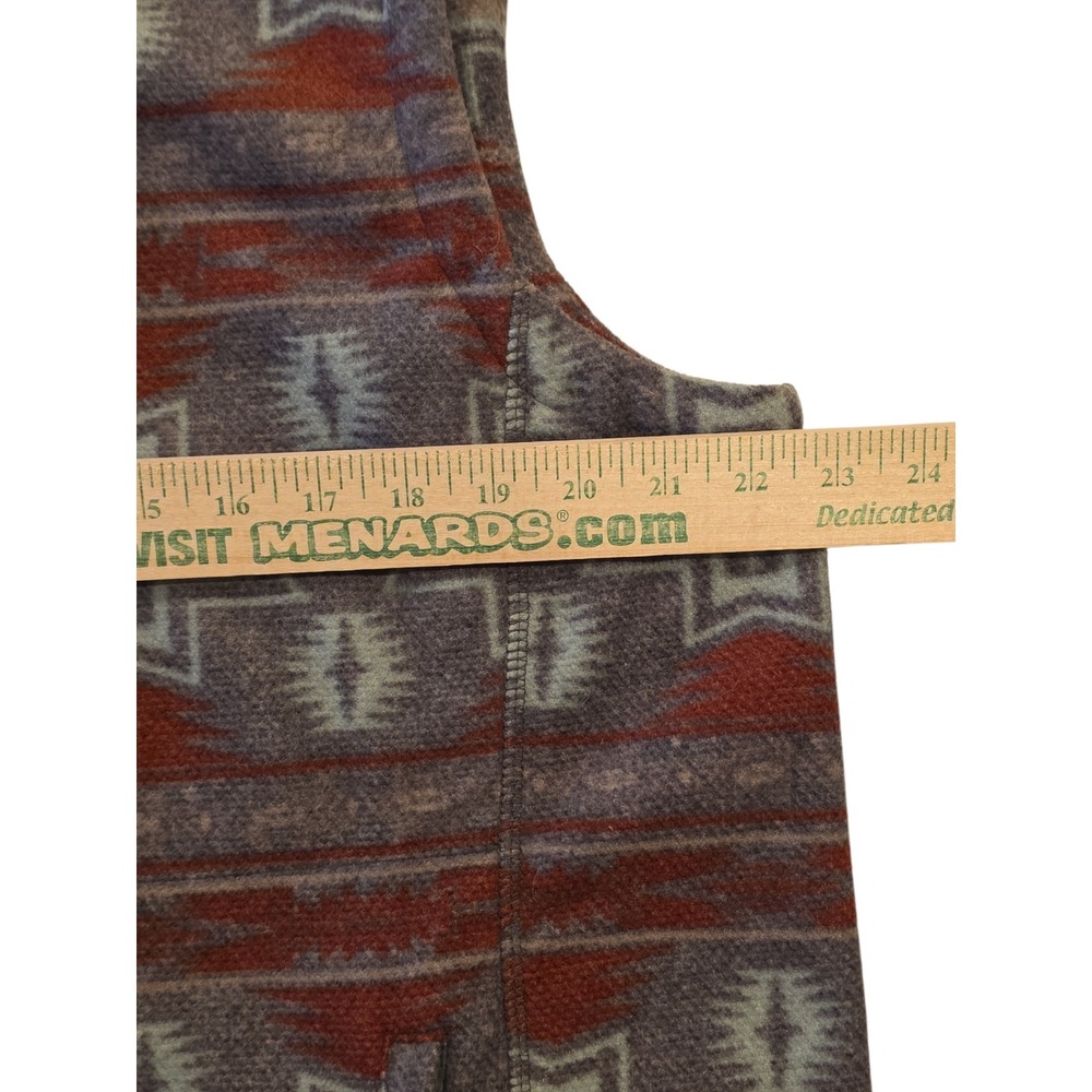 Powder River Outfitters Fleece Vest Men's Large Western Aztec Full Zip - Picture 2 of 7